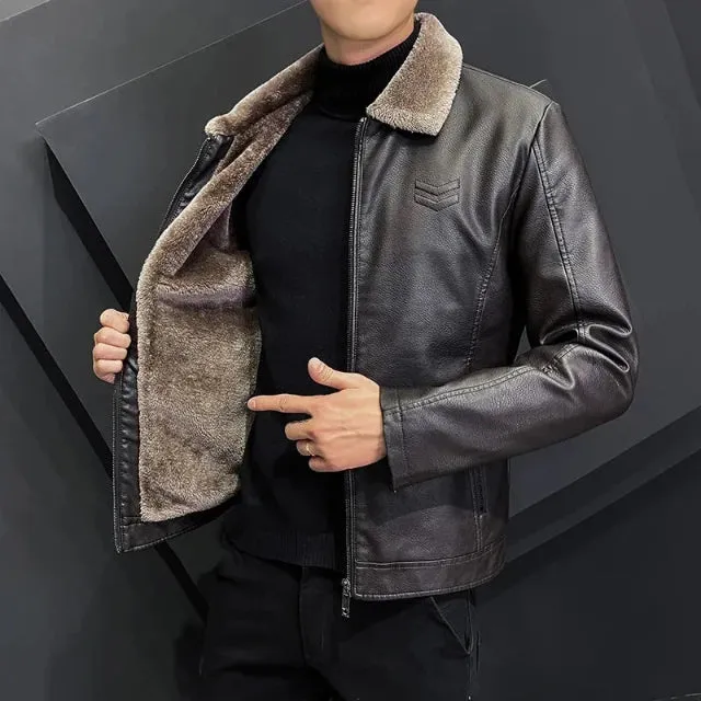 Men's vintage style thick jacket